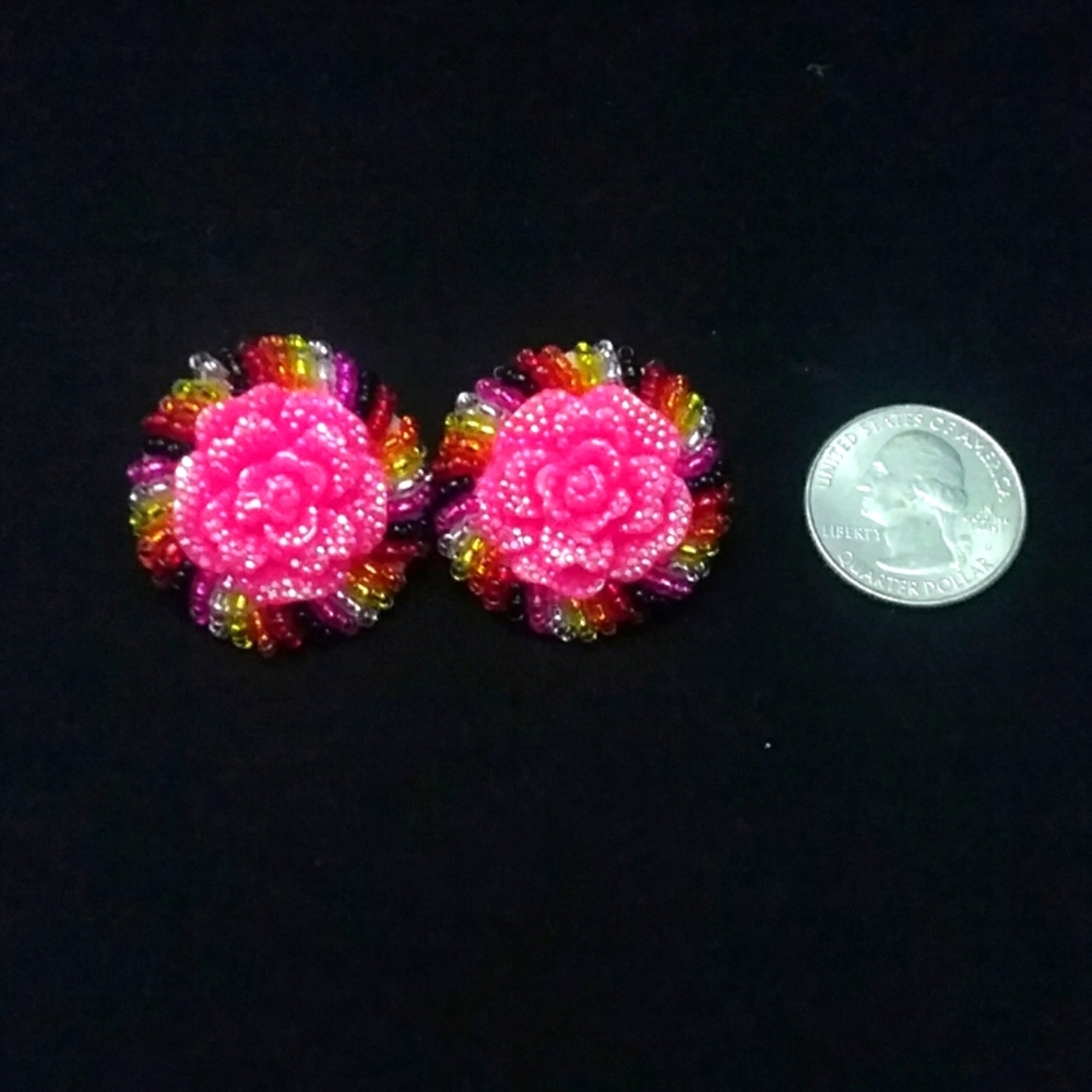 Native American beaded roses